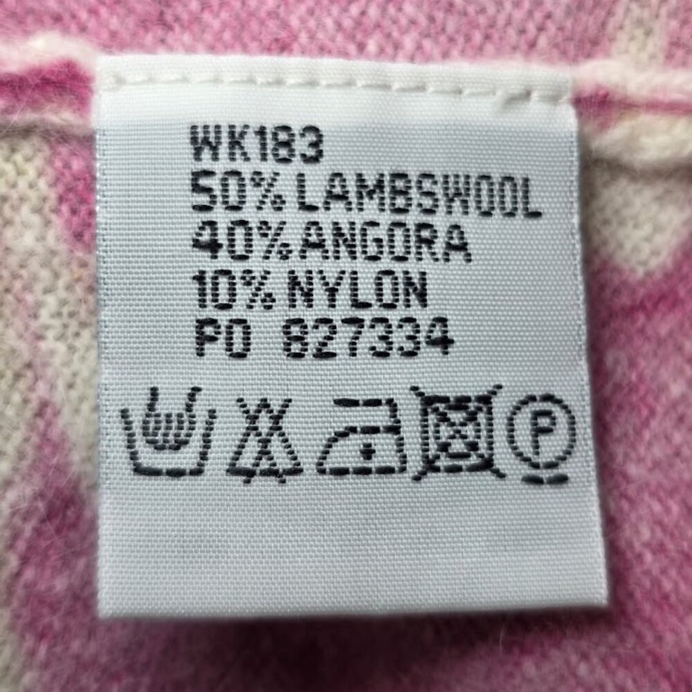 BODEN Pink Floral Lambswool Angora Super Soft Cardigan 12 - Picture 9 of 10